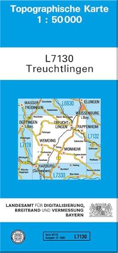 TK50 L7130 Treuchtlingen: Topographische Karte 1:50000 (TK50 Topographische Karte 1:50000 Bayern)